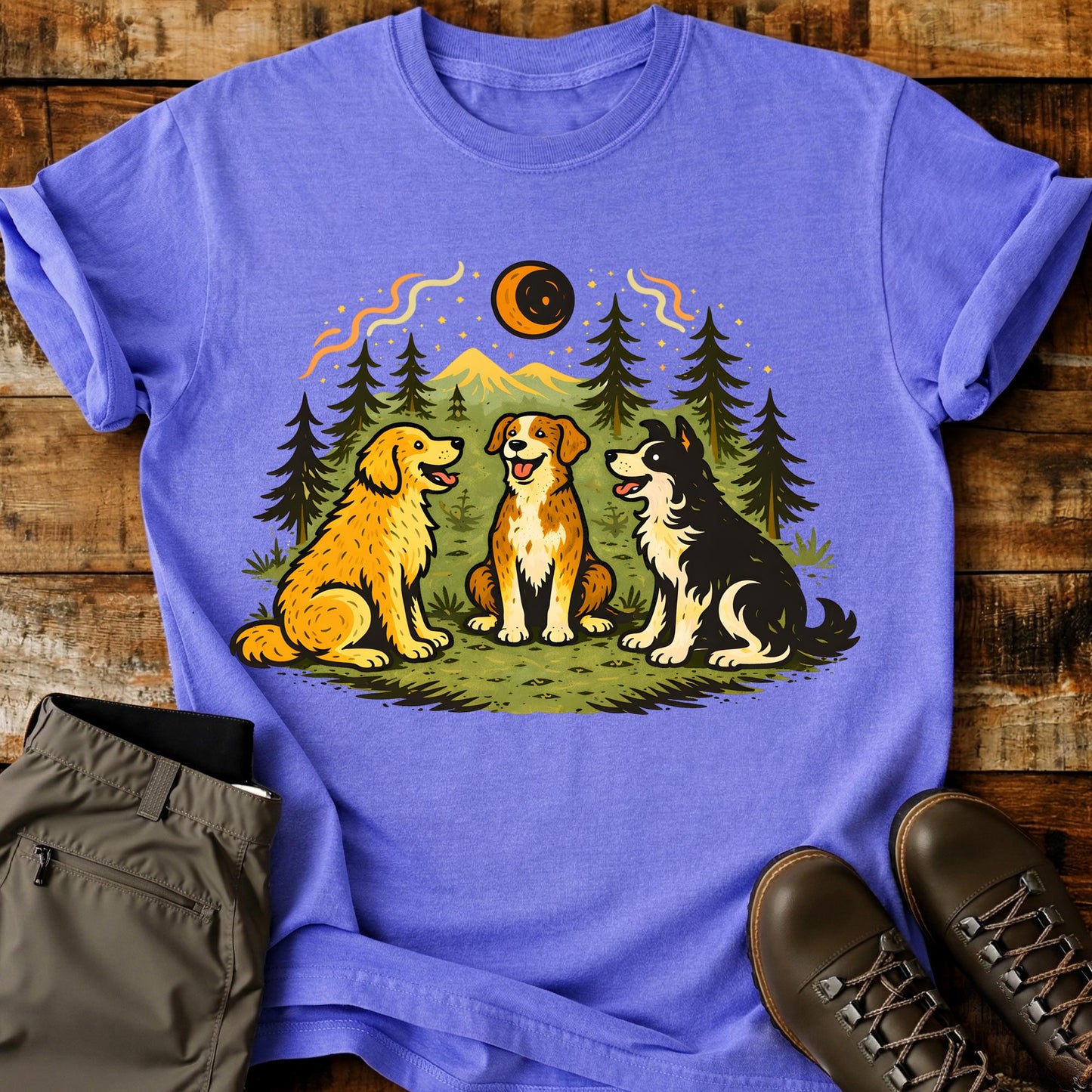 Three Dogs Outdoors Adventure T-Shirt