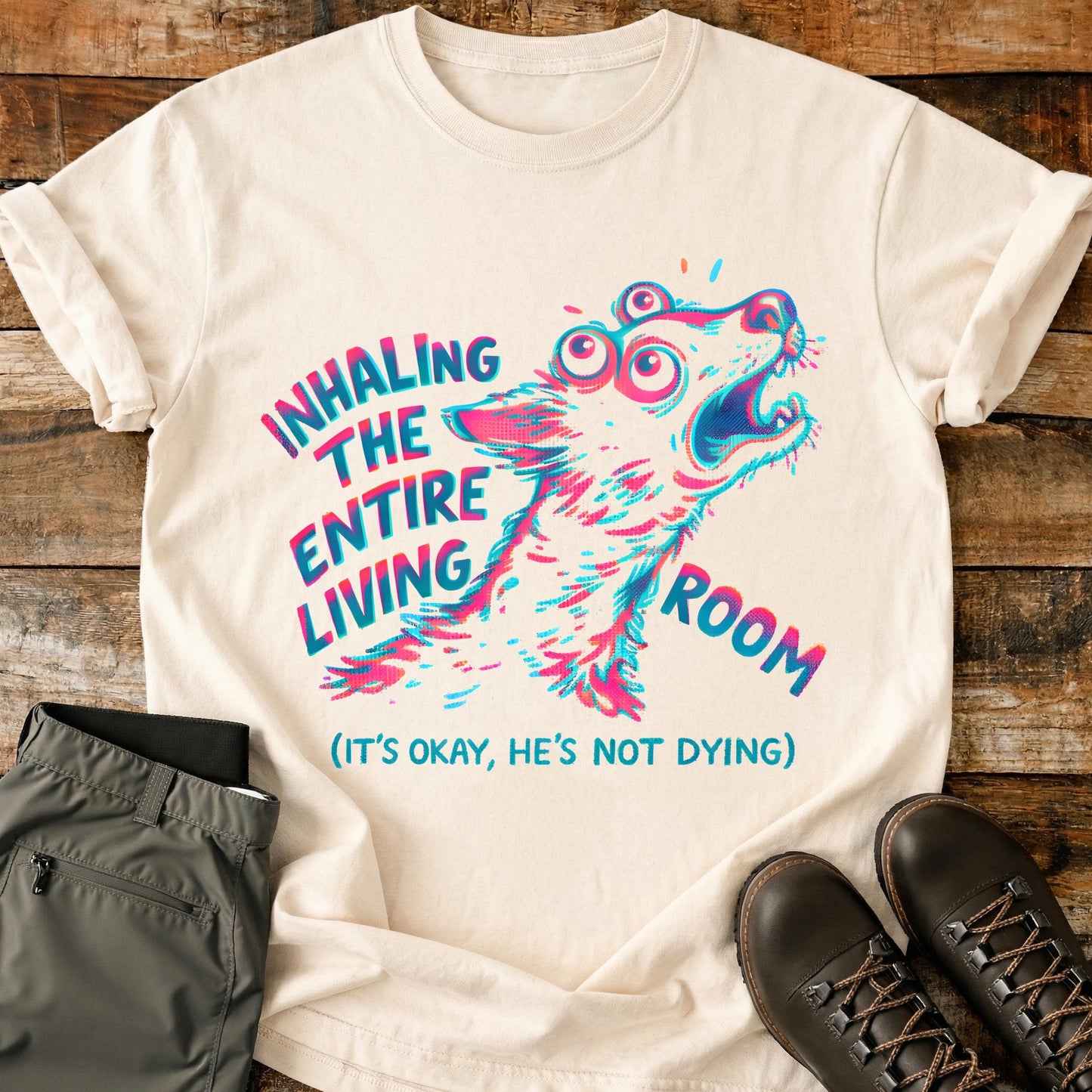Inhaling The Entire Living Room T-Shirt