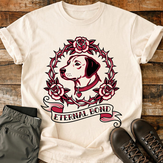 Eternal Bond Dog Tattoo T-Shirt