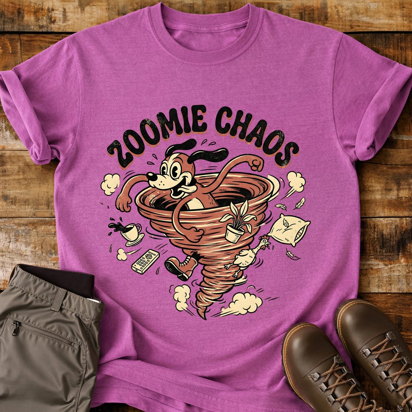 Zoomie Chaos Dog T-Shirt