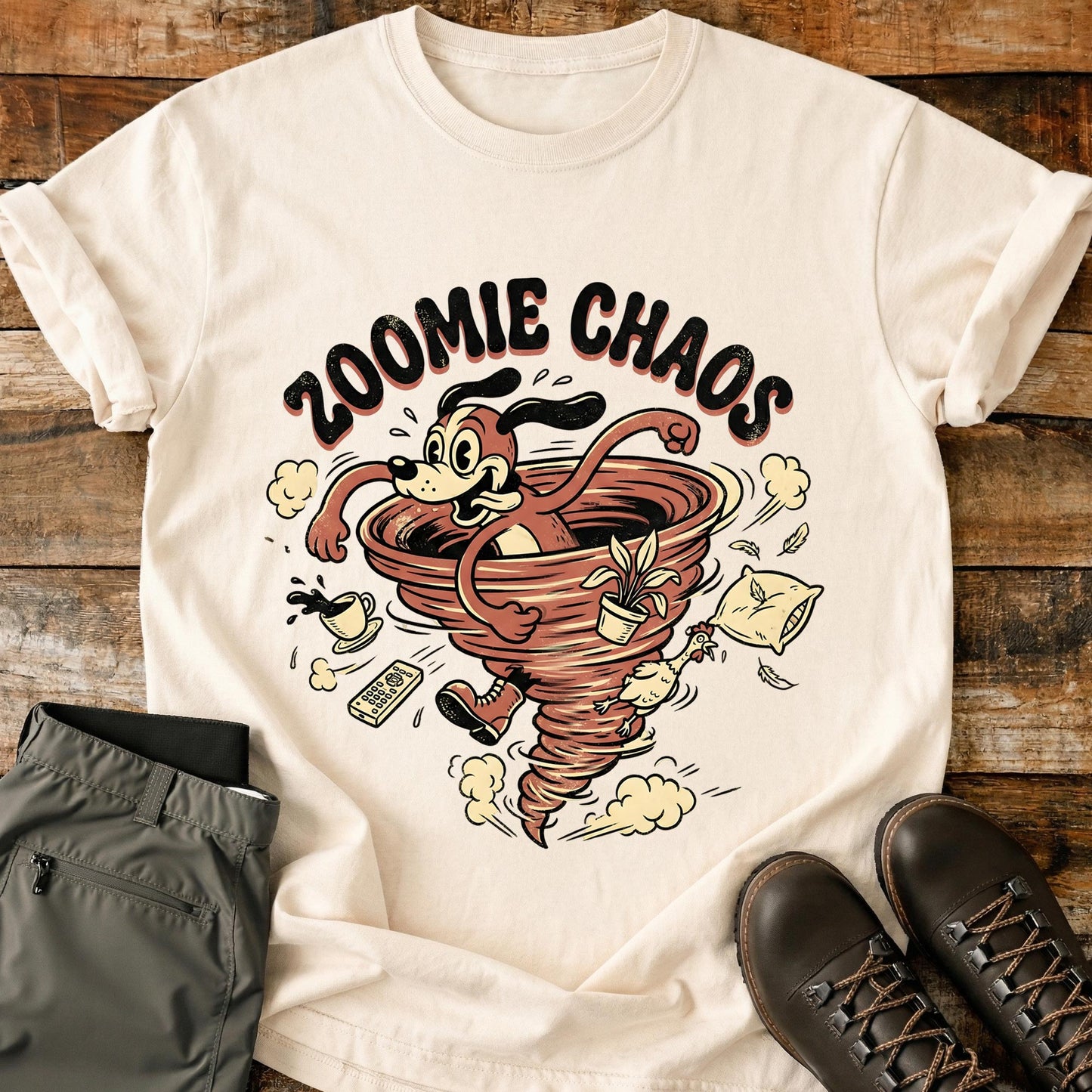 Zoomie Chaos Dog T-Shirt