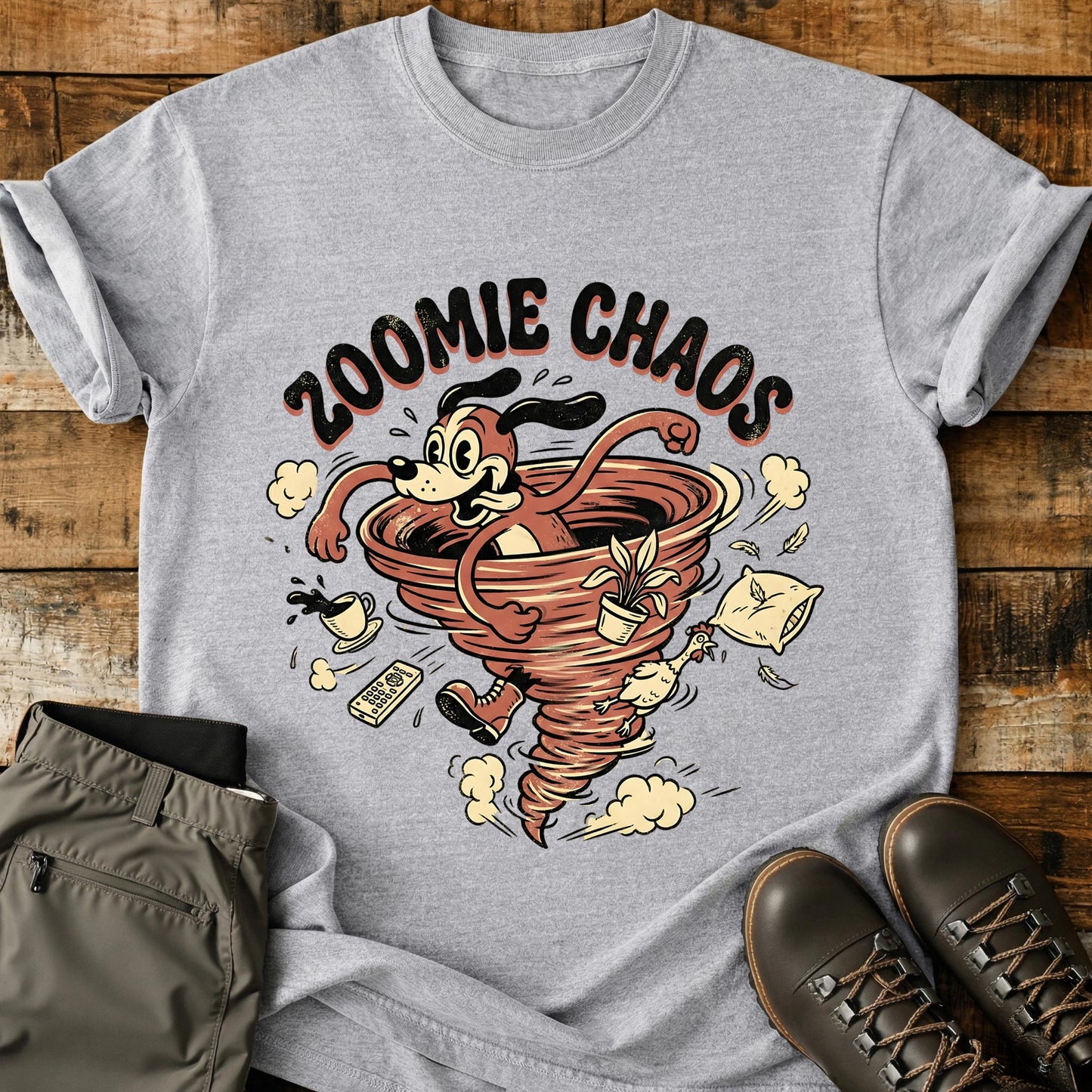Zoomie Chaos Dog T-Shirt